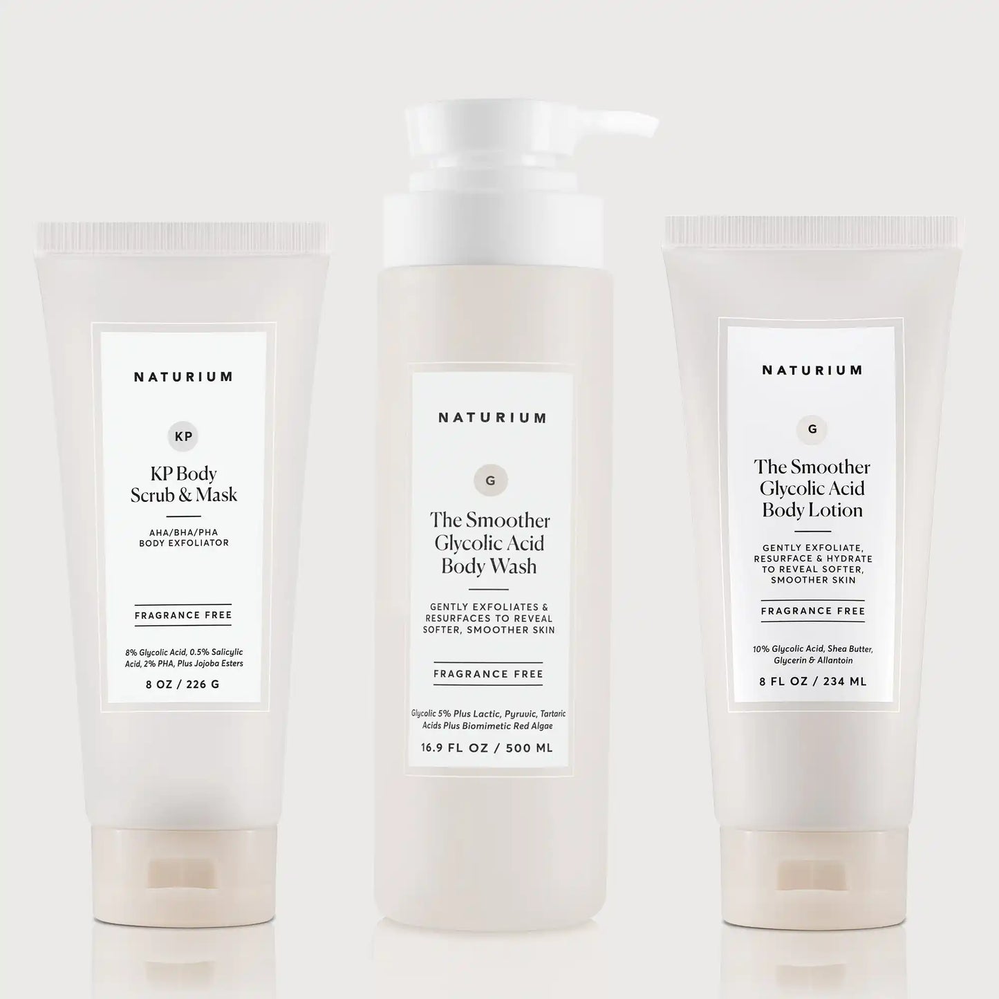 the-glycolic-acid-body-bundle-p8 NATR_KPScrub_SmootherBodyWash_SmootherLotion_Bundle_ecomm.webp